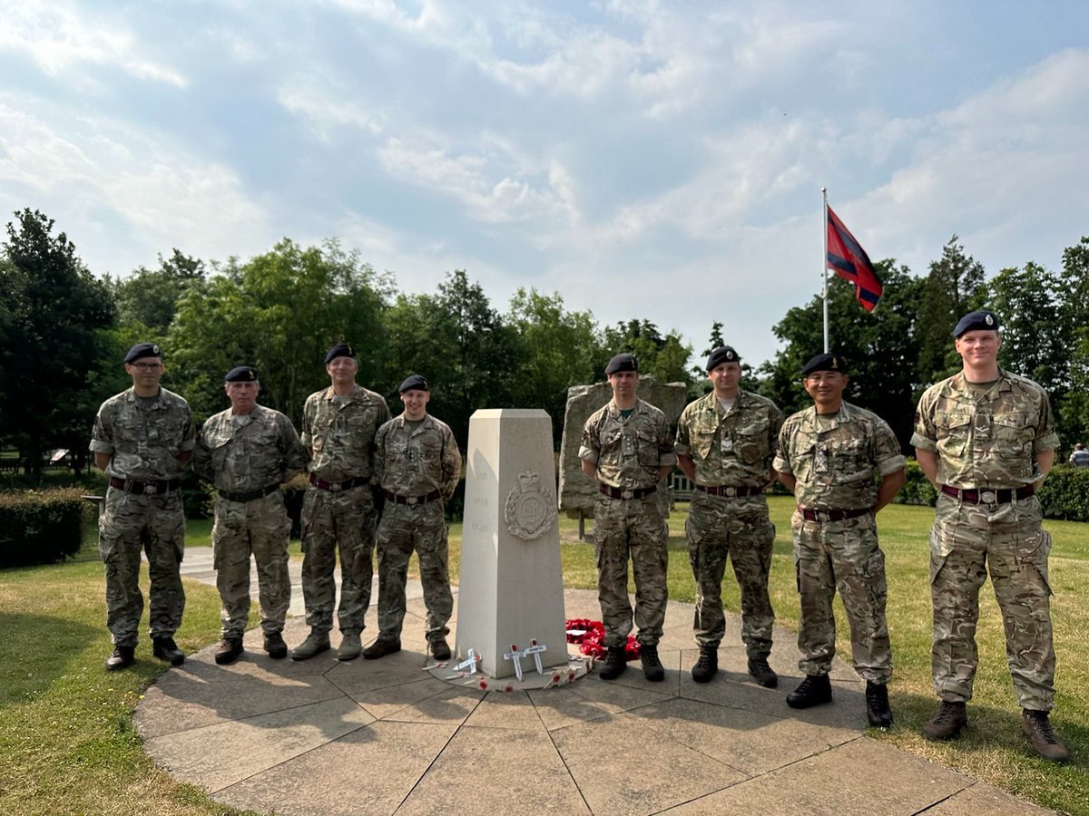 Some of our Sappers visiting the National Memorial Arboretum before heading out to Germany. #tbt #Ubique #ProudSappers #SappersLeadTheWay