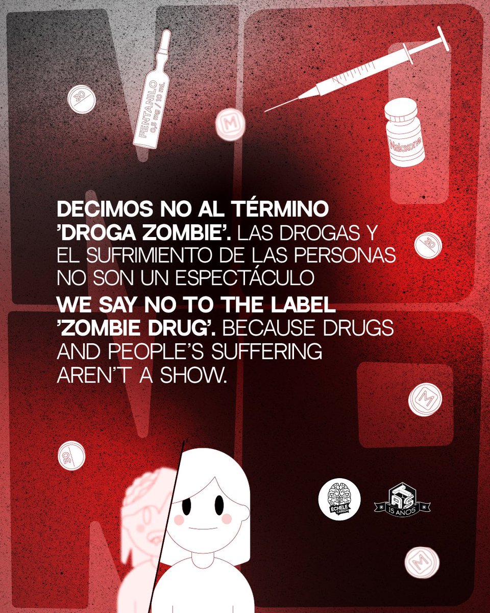 echelecabeza's tweet photo. #SomosHumanosNoZombies Utilizar términos que parecen atractivos para los titulares, genera una narrativa que deshumaniza las consecuencias dolorosas de la guerra contra las drogas en las personas. Decimos NO. https://t.co/Xv1I30YgWY
