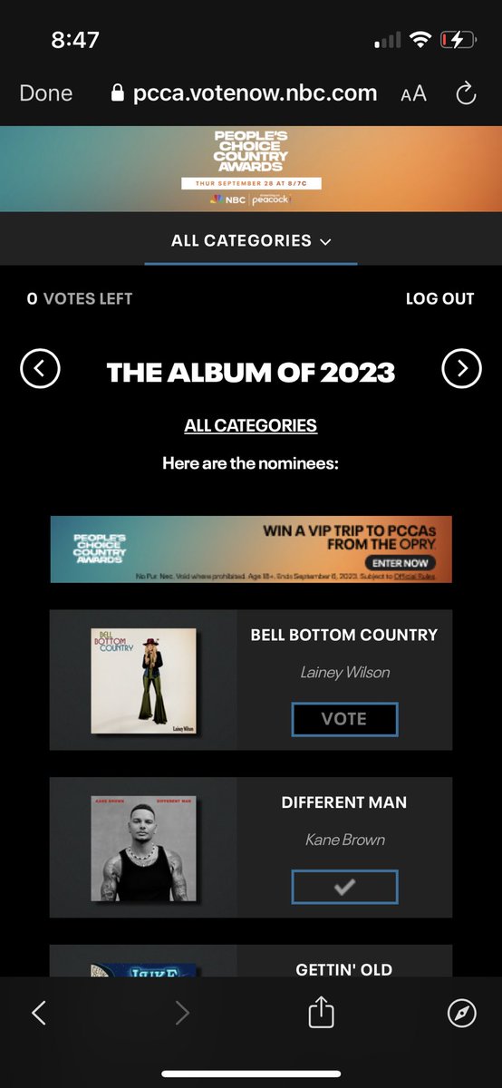 Music12821's tweet photo. I voted for KB #PeoplesChoiceCountryAwards #KaneBrown #DifferentMan 🎼 https://t.co/AACJgFTRav