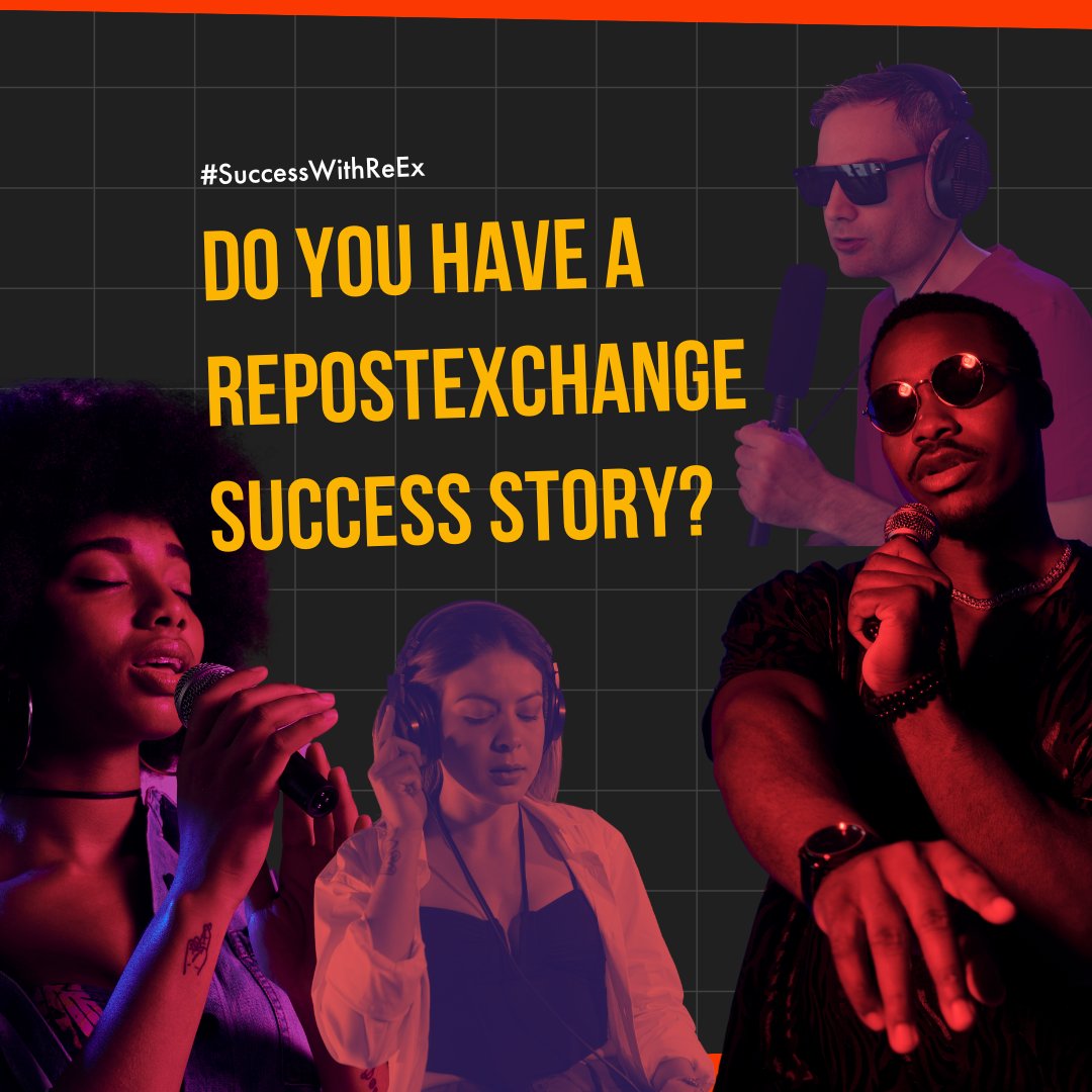 repostexchange's tweet image. Have you experienced growth, made connections, or simply have a success story to share because of RepostExchange? DM us or comment below with your story 💌 and get a chance to be featured on our page! #SuccessWithReEx #SoundCloudPromo #MusicCommunity