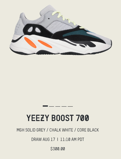 SOLELINKS's tweet photo. Registration ends at 2pm ET

adidas Yeezy Boost 700 ‘Wave Runner’
=> https://t.co/1GgwWVRtmy

Download Confirmed App
=> https://t.co/ZJEOhIeh8S https://t.co/ck9GscGNTo