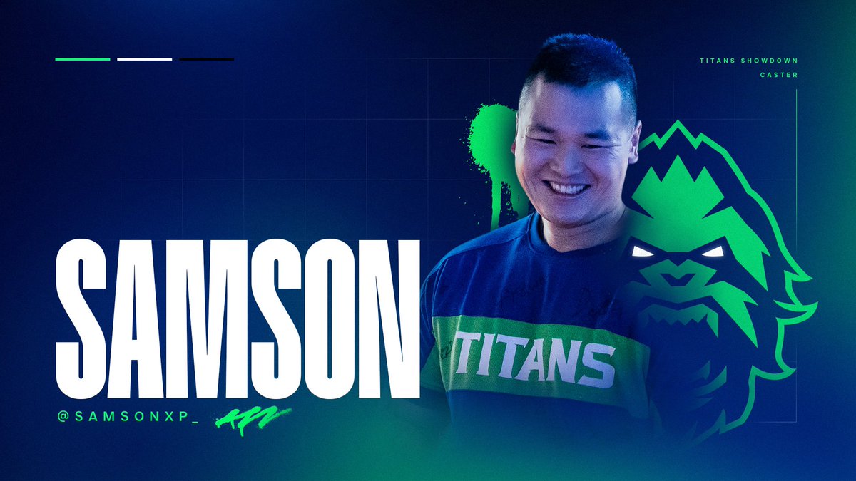 Introducing our caster for Titans Showdown! 🎤 Welcome aboard @samsonxp_! Come hang out with Samson at Titans Showdown on Saturday, August 19th! 🥊