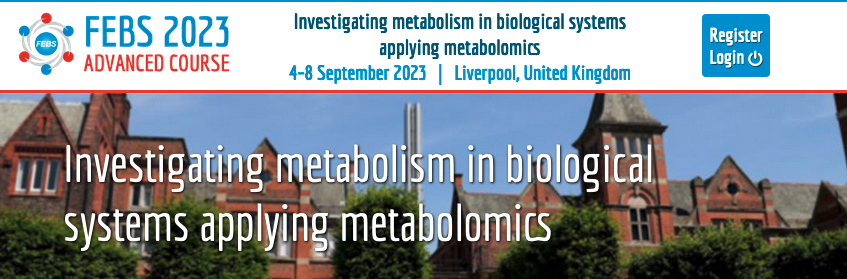 We have a few places remaining on our FEBS course - Investigating metabolism in biological systems applying metabolomics metabolomics2023.febsevents.org @rickdunnblade @jmacraedonkey @LuQue112 @Howbeer @LivUniNMR @Eva_Caamano @WinderCate