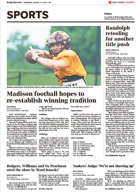 #NJFootball previews roll on! @DodgerAthletics and @RandolphRamsFB are @dailyrecord print today. But there's so much more online in the Daily Record and @NJHSports subscribe.dailyrecord.com/offers #DR @APSE_sportmedia