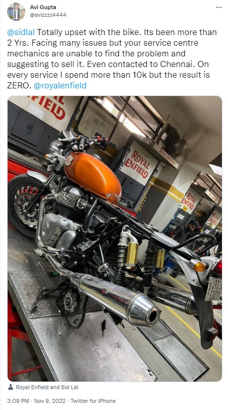 ravinesun's tweet photo. @logicalyright @royalenfield @sidlal @ANI @ndtvauto @TimesAuto @TeamBHPforum @autocarindiamag @autocar @JaagoGrahak @jaagograhakjago Trojan Horses Selling Hara** Chor Co many 1000 repenting #SupremeCourtofIndia @PiyushGoyal @MLJ_GoI #PureCheating #BoycottRoyalEnfield 
#NCDRC #120YearsOfRoyalEnfield 
#PureMotorcycling #RiderMania #RidePure #PureMotorcycling  #RoyalEnfieldBullet #BulletMeriJaan https://t.co/O4Wo1haKr1
