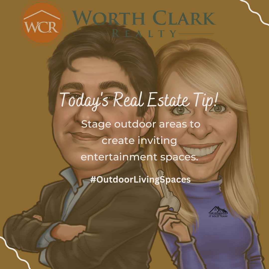 Today's Real Estate Tip: Stage outdoor areas to create inviting entertainment spaces #OutdoorLivingSpaces Call us at 678.390.2762  #realestate #realtor #atlanta #georgia #buying #selling #theconsideritsoldteam #consideritsold #realestatedoneright x.com/messages/compo…