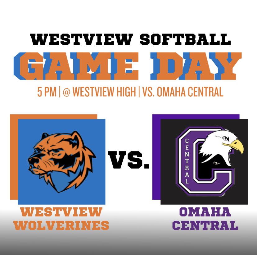 OPS_WestviewSB's tweet photo. 🥎🚨GAME DAY🚨🥎

Come out the field and witness Principal Mr. Lee, throw out the first pitch!

🆚: Omaha Central
🕑: 5:00PM
📍: Westview High 
🧡💙

#BrickbyBrick https://t.co/AxxLUDibi5