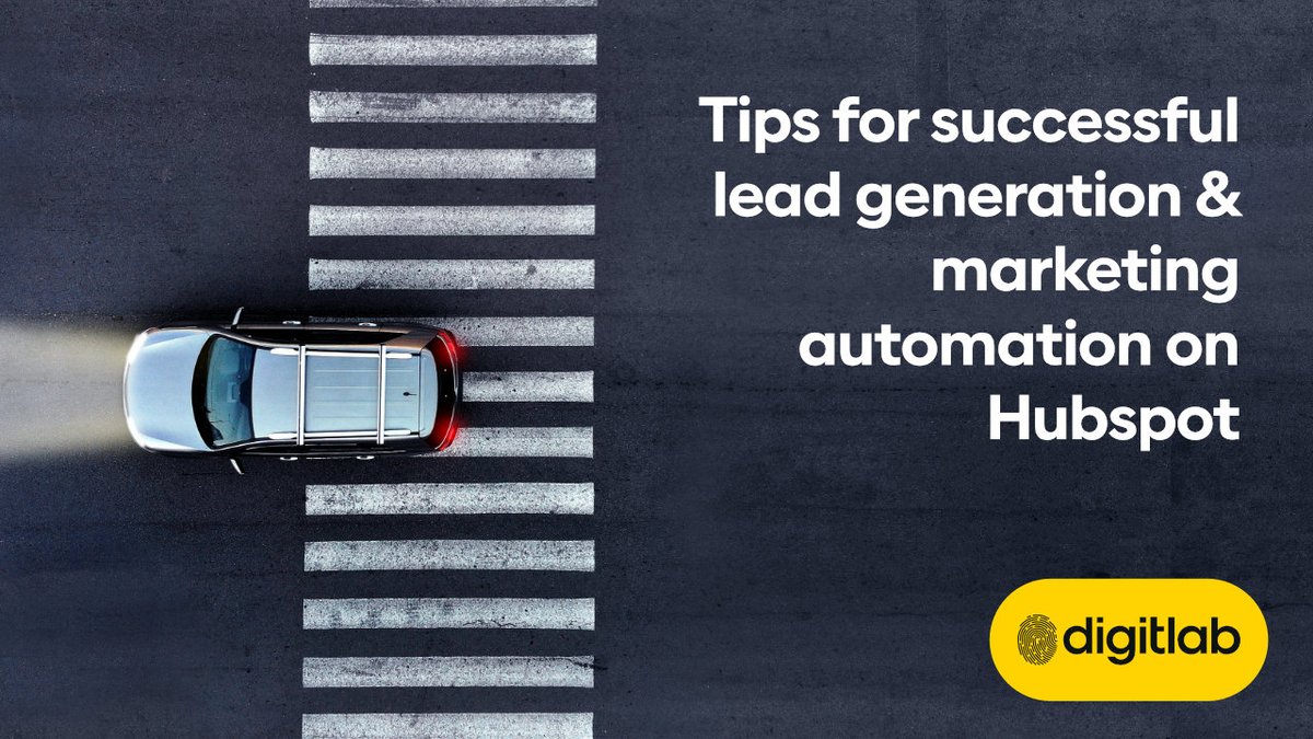 DigitlabSA's tweet image. HubSpot is a powerful platform for lead generation and marketing automation. Follow our tips to maximise results and drive more leads: bit.ly/41Jy1IL

#CreativeCopywriting #InnovativeMarketing#StandOutWithYourWords #AuthenticAdvertising #CopywritingInspiration