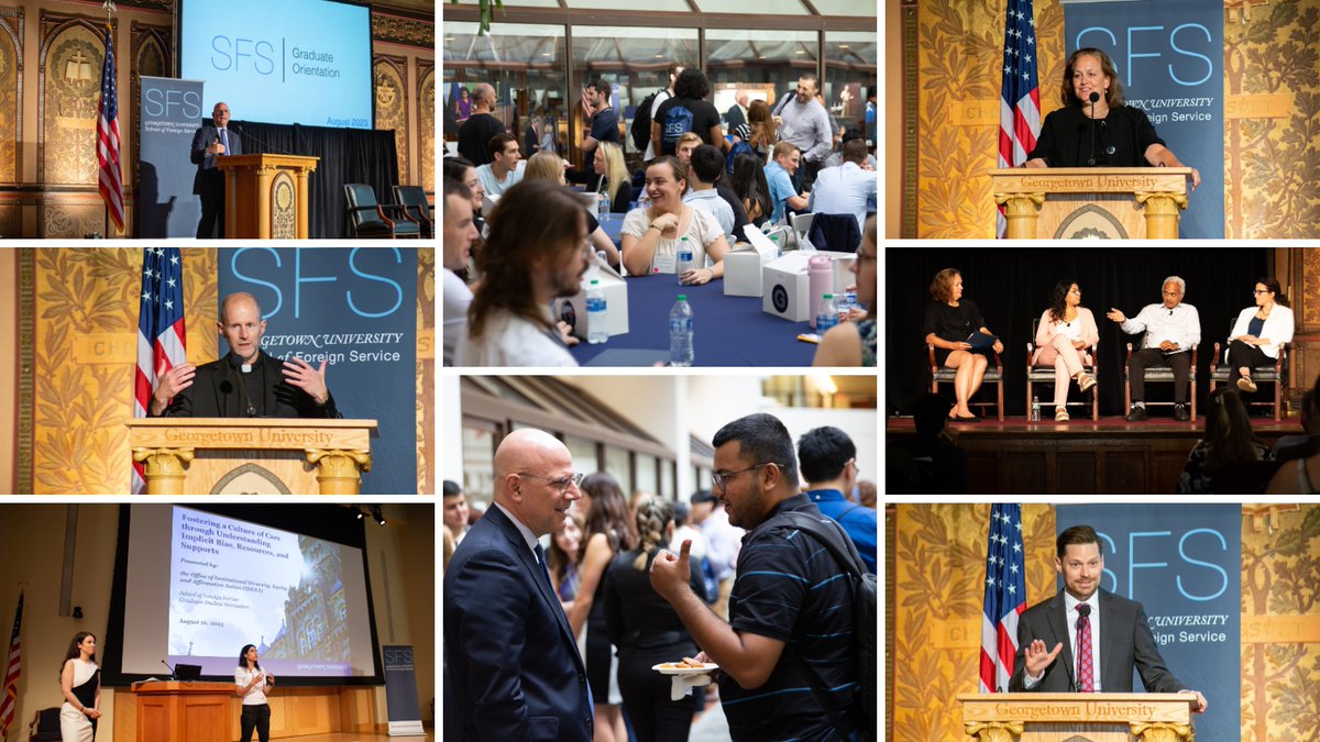 Joel S. Hellman (@joelhellman_sfs) on Twitter photo And so the academic year begins! It was great to welcome the new class of <a href="/georgetownsfs/">Georgetown SFS</a> MA students across our 8 graduate programs. <a href="/georgetownmsfs/">Georgetown MSFS</a> <a href="/GeorgetownCSS/">GU Security Studies</a> <a href="/GeorgetownGHD/">GeorgetownGHD</a> <a href="/CERESGeorgetown/">CERES</a> <a href="/asianstudiesgu/">Georgetown MASIA</a> <a href="/GeorgetownCLAS/">Georgetown CLAS</a> <a href="/EuropaSaxa/">BMW Center for German and European Studies (CGES)</a> <a href="/ccasGU/">GU CCAS</a> And so the academic year begins! It was great to welcome the new class of <a href="/georgetownsfs/">Georgetown SFS</a> MA students across our 8 graduate programs. <a href="/georgetownmsfs/">Georgetown MSFS</a> <a href="/GeorgetownCSS/">GU Security Studies</a> <a href="/GeorgetownGHD/">GeorgetownGHD</a> <a href="/CERESGeorgetown/">CERES</a> <a href="/asianstudiesgu/">Georgetown MASIA</a> <a href="/GeorgetownCLAS/">Georgetown CLAS</a> <a href="/EuropaSaxa/">BMW Center for German and European Studies (CGES)</a> <a href="/ccasGU/">GU CCAS</a>