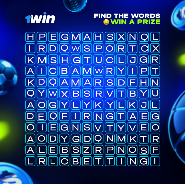 1winPro's tweet photo. 💸Find the words - win a prize! 

Find 3 hidden words in the cells and get $10 on your  1win wallet! 

Share your ideas in the comments👇🏻

🔗https://t.co/lEsmEsKYwT | #1win | #GamblingTwitter | #casinoonline | #bettingtwitter | #QuizKnock https://t.co/gTbsJMJkaZ
