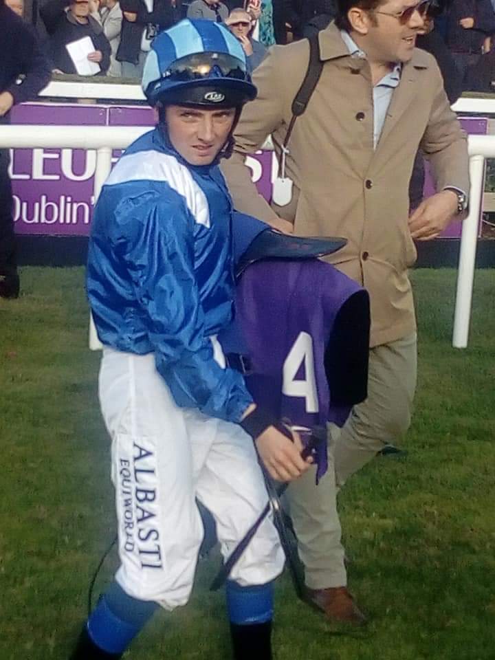 FIVE YEARS AGO TODAY
@LeopardstownRC 
@chrishayes24 after an impressive win on  2YO debutant  MADHMOON who beat the  4/9  Ballydoyle jolly Sydney Opera House . MADHMOON went on to finish second in the 2019 Epsom Derby to Anthony Van Dyck .
#Leopardstown 
#BulmersLive