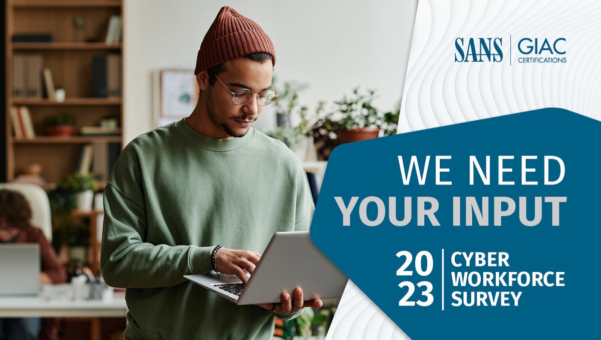CertifyGIAC's tweet image. The 2023 SANS Cyber Workforce Study Survey closes TOMORROW! 

Don&apos;t miss out on this opportunity to give SANS insight into the industry if you are a #HR or #Cybersecurity Manager.

📌 Complete the survey here: sans.org/force 

#CybersecurityManager #HumanResources
