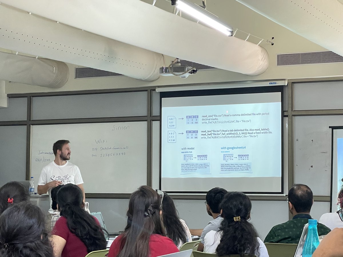 Jakob Skou Pedersen (@skouped) on Twitter photo I'm having lots of fun teaching a Statistical Genomics Course at the beautiful <a href="/NCBS_Bangalore/">National Centre for Biological Sciences</a>, India, together with <a href="/r_sabarinathan/">Sabarinathan Radhakrishnan</a>, <a href="/mkjolly15/">Mohit Kumar Jolly</a>, @SimonGrundSorensen, and others. Thanks to <a href="/moma_dk/">Dept. of Molecular Medicine</a> <a href="/AarhusUni_int/">Aarhus University</a> Global Innovation Network Programme (ufm dk). I'm having lots of fun teaching a Statistical Genomics Course at the beautiful <a href="/NCBS_Bangalore/">National Centre for Biological Sciences</a>, India, together with <a href="/r_sabarinathan/">Sabarinathan Radhakrishnan</a>, <a href="/mkjolly15/">Mohit Kumar Jolly</a>, @SimonGrundSorensen, and others. Thanks to <a href="/moma_dk/">Dept. of Molecular Medicine</a> <a href="/AarhusUni_int/">Aarhus University</a> Global Innovation Network Programme (ufm dk).