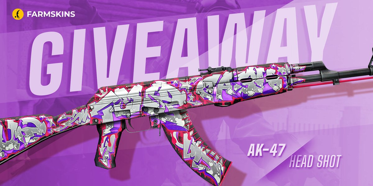 farmskins's tweet photo. Fresh and juicy. It's new Farmskins GIVEAWAY! 🎉

The prize is: AK-47 | Head shot (FN)! 💀🔥

How to join?
🍀Follow us
🍀Tag a friend
🍀Like &amp; RT
🍀Drop Farmskins profile link

The winner will be choosen in 7d! ⏰
#csgo #csgogiveaway #csgoskins #csgofree #Giveaway #GiveawayAlert https://t.co/TJ4czkwfPc