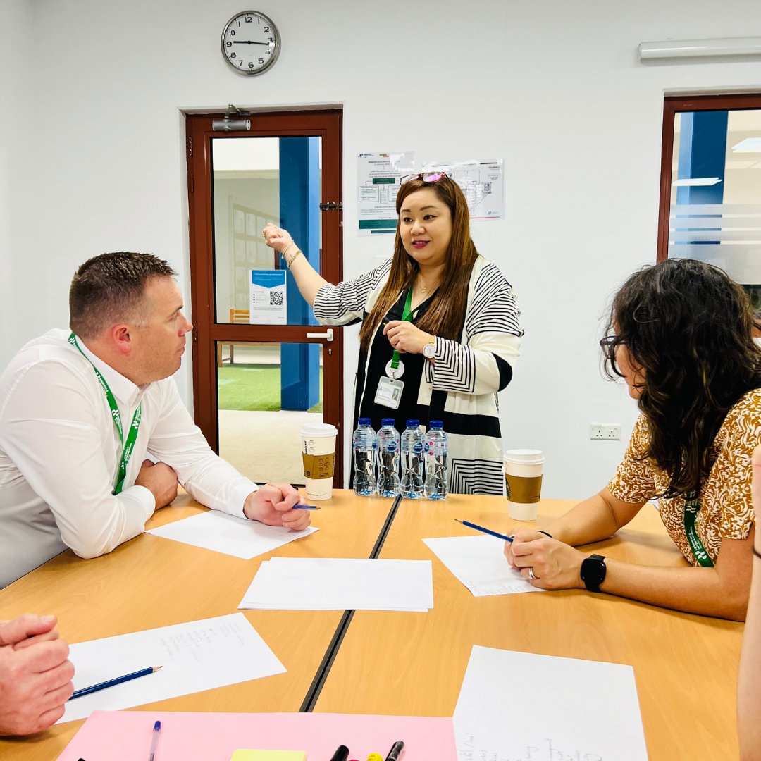 GreenfieldIntS's tweet photo. It was a productive day for our new teaching staff as they met with grade level coordinators and department heads.
#teamGIS #behappybeGIS #ProudlyTaaleem #InspiringYoungMinds #AllForTheLoveOfLearning #ChallengingEveryMind
@Taaleem https://t.co/GNGQvaqszb