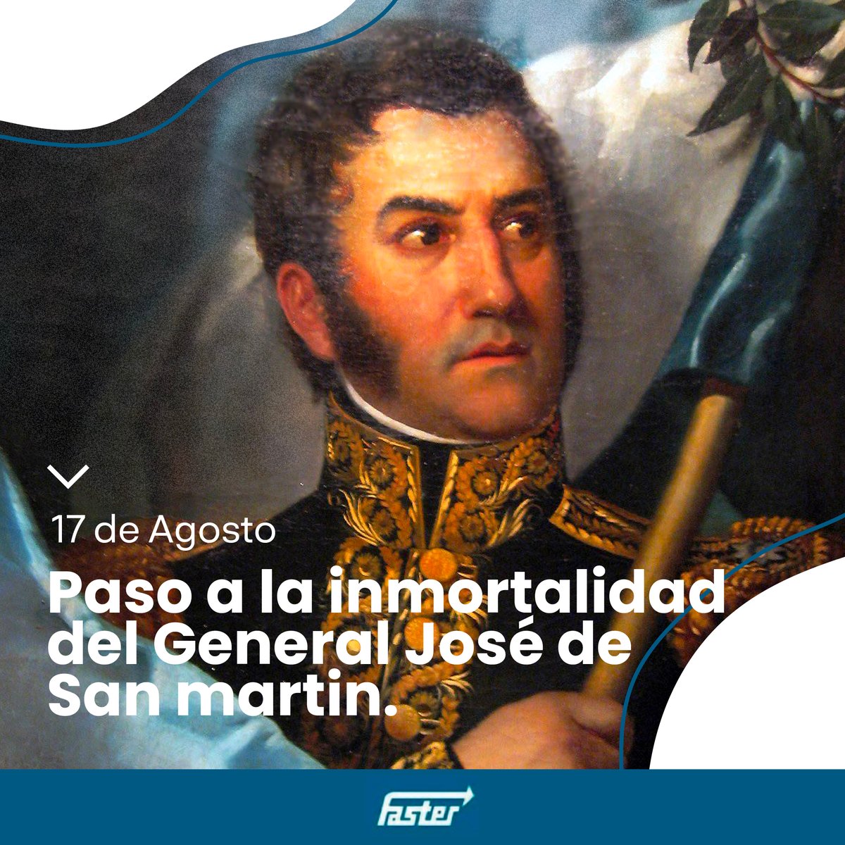 FasterArgentina's tweet photo. Todos los 17 de Agosto se conmemora el paso a la
inmortalidad del General José de San Martin, prócer argentino
que luchó por la independencia y es considerado una pieza
clave para haberla conseguido. ¡Gracias!

#ETTFaster #fasterargentina #fasterbusquedas #hrfaster
#rrhhfaster https://t.co/JMGHOXRIDs