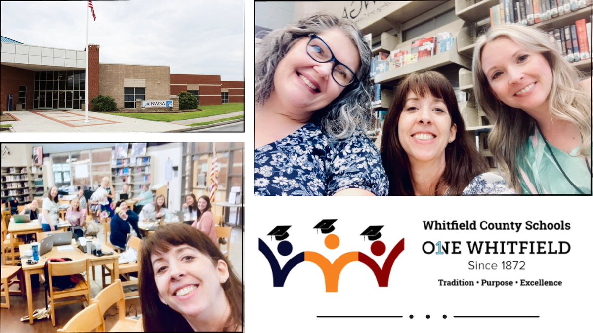 Fun times w/these awesome media specialists <a href="/GeorgiaCareer/">Northwest Georgia College and Career Academy</a>  <a href="/WCSchools/">Whitfield County Schools</a> 😍
Thanks y'all for inviting <a href="/GPBEducation/">GPB Education</a>  to share our latest and greatest open educational resources for Georgia's PK-12 educators &amp; students.
👀 t.ly/Pfwwm
Have a fabulous 2023-24 school year!