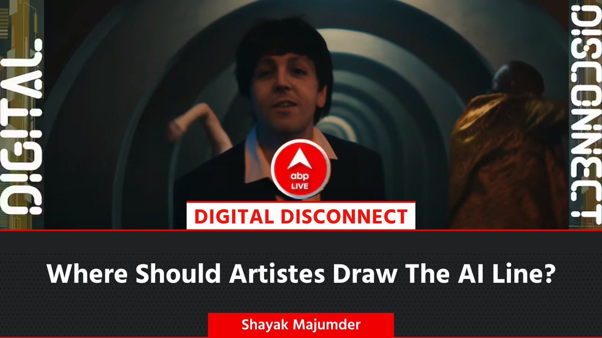 #DigitalDisconnect | Paul McCartney’s call to use AI to produce the final Beatles song comes at a time when the world seems divided over a potent conundrum — where do artistes draw the line when it comes to AI?

Click on the 🔗 to read Shayak Majumder's report:…