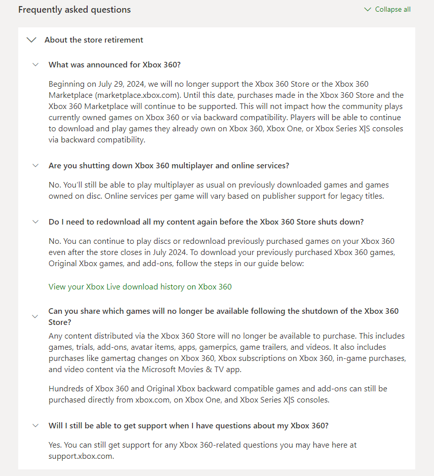 The Xbox 360 store will close in July 2024