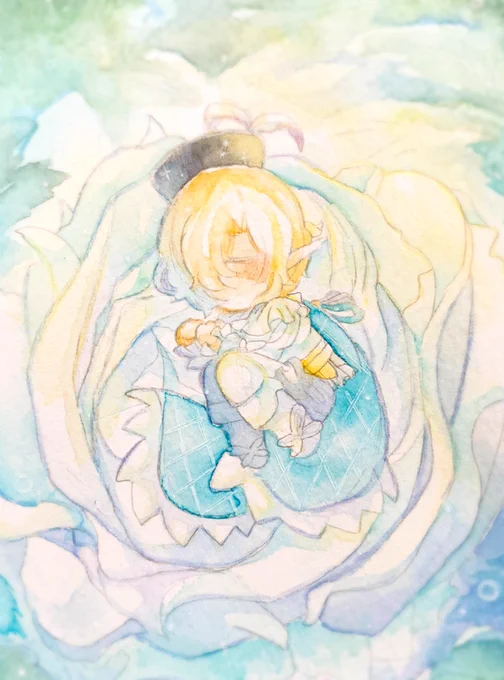 #第五人格イラスト「ユグドラシルの根元にある花から、彼は生まれたらしい」ハーフエルフナイト 
