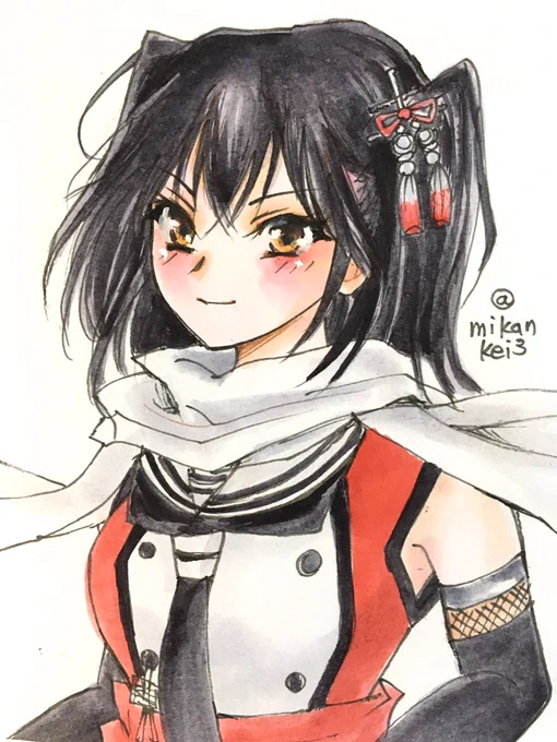 川内 改二です夜戦・夜戦・夜戦!#艦これ版深夜の真剣お絵描き60分一本勝負 #艦これ版真剣お絵描き60分一本勝負_20230817 #川内 #艦これ 