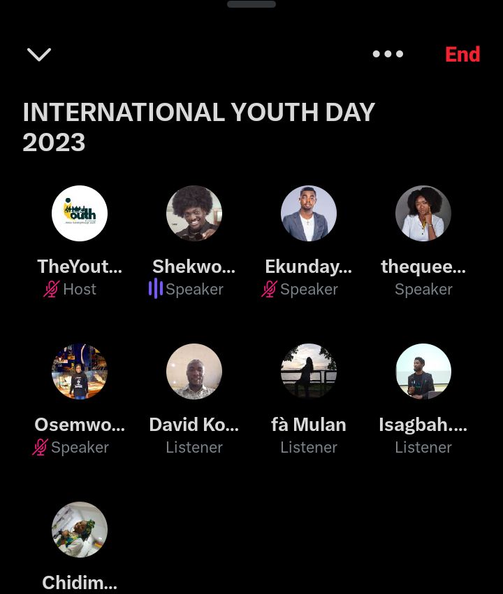 theyouthevolve's tweet photo. We got so much insights from the XSPACE Session yesterday, on Green skills for the youths and also made commitments to engage young people to promote a sustainable world.
#theyouthevolve #greenskills
 #youths #IYD2023 https://t.co/1Eoq2HfIyQ