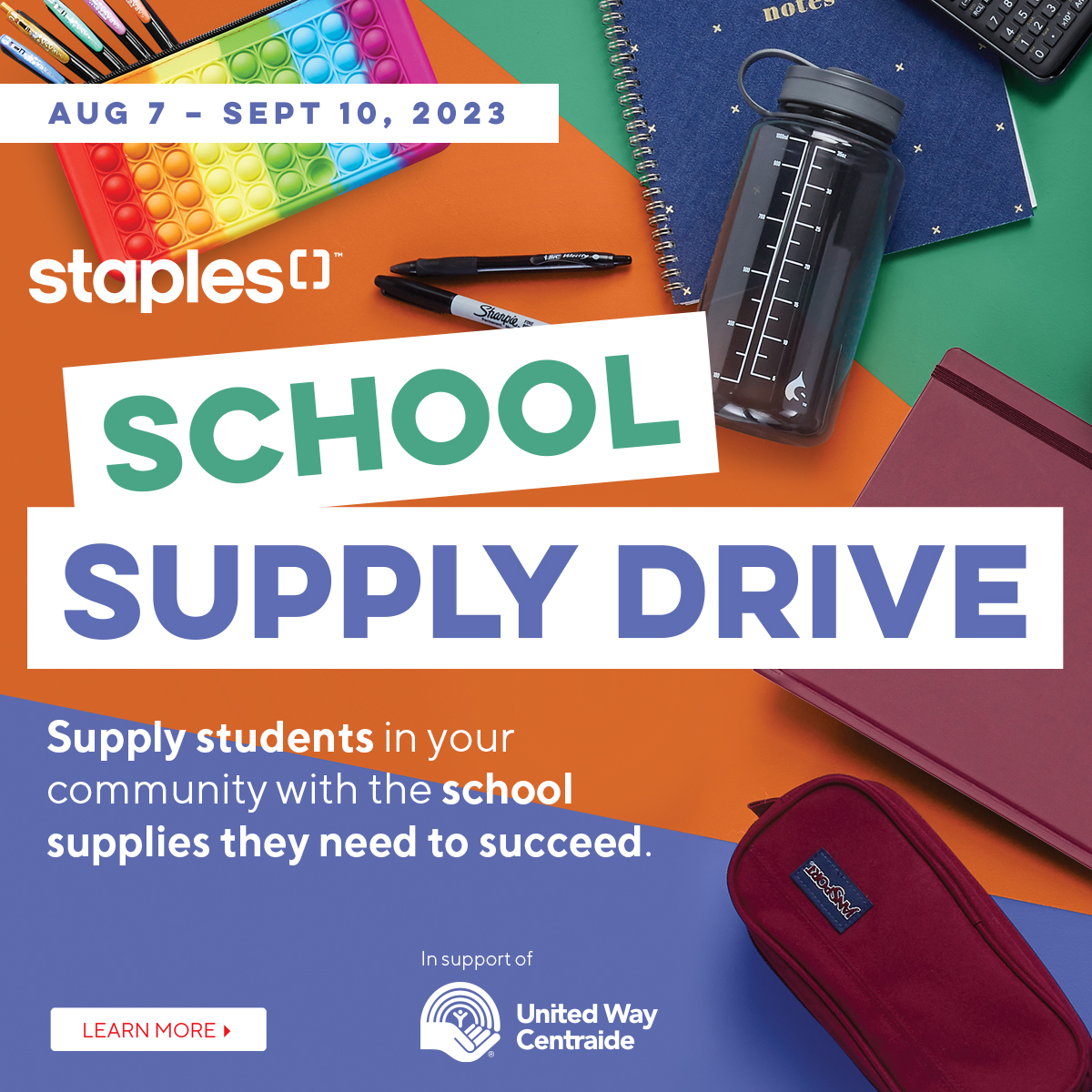 Staples Canada has partnered with UWNL to help identify where the school supply need is the greatest. Make your donation at the check-out. All funds raised here, stays here! #StaplesSchoolSupplyDrive <a href="/StaplesCanada/">Staples Canada</a>