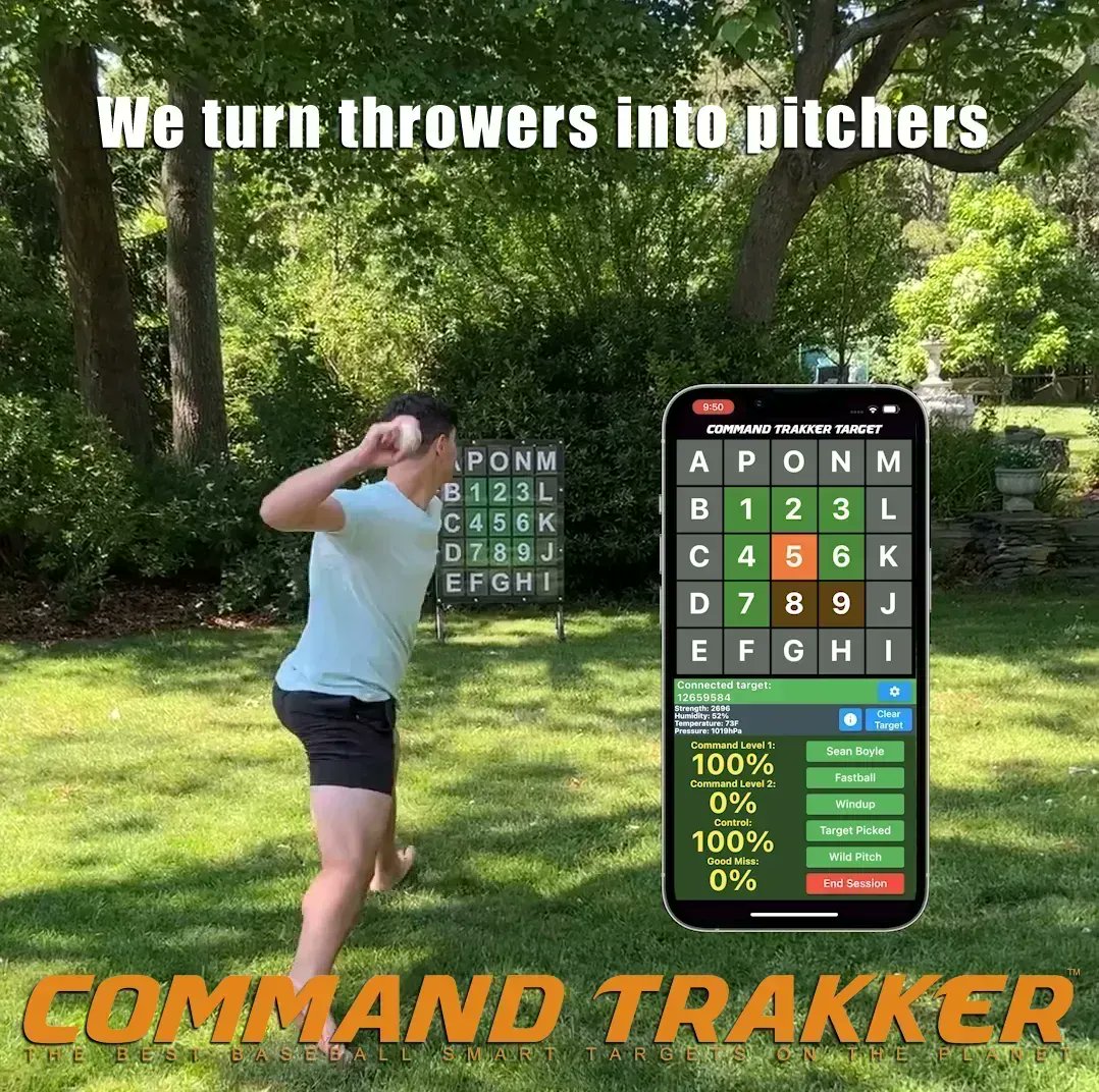 CommandTrakker's tweet image. High velocity may be impressive, but in baseball, command is what wins games. A pitcher who can command their pitches will always have the upper hand. 
Command Pitches. Dominate Games.
#CommandOverVelocity #CommadToDominate