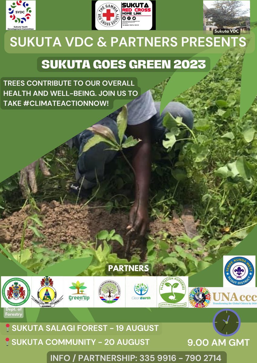 bambas88's tweet photo. 2 more days to go! @AreaBac, #Scouts @unacccorg are joining us! 

#SukutaGoesGreen #ClimateAction https://t.co/IvcI3rYbXm