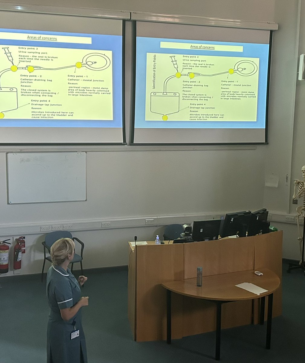 AlisonBakewell's tweet image. Fabulous turn out for the 2nd Patient Safety Grand Round @GEH IPC CNS Ann-Marie talking high impact interventions #ShareLearning #Education #PatientCare @nag2710 @nurseyHughes @Jones68Co @Rach89millsy @CatherineFree3