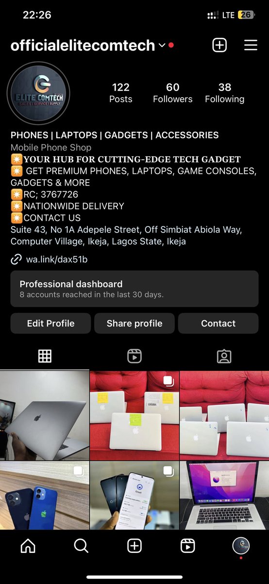 Official page has a new look. 

#Elite #TechRevolution #GadgetGuru
#iPhoneLover #UKUsedPhones #TechWonders #NewGadgets #DigitalDreams #SmartphoneMagic #GadgetObsession #CuttingEdgeTech #InnovativeDevices #LagosTechies #NigeriaTech #LagosGadgets #NaijaTech #BrandNewiPhone