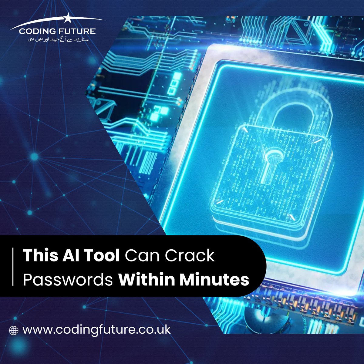 CodingFuture01's tweet image. Artificial Intelligence has brought great benefits but also poses risks PassGan,a new AI tool,quickly cracks passwords by analyzing leaked ones This can help legitimate uses but also raises concerns about aiding unauthorized access by malicious individuals
 #AI #news #NewsUpdate