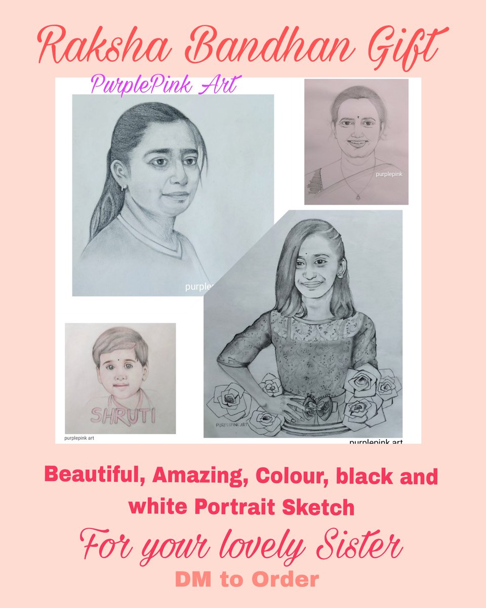 PurplepinkArt's tweet photo. Gift Ideas

#giftidea #rakshabandhan #rakshabandhangift #gift #portrait #portraitforgift #portraitart #pencilsketch #colourpencilsketch #sketch #colourportrait #pencilportrait #Pencildrawing #drawing #painting #art #giftforyoursister #giftforyourlovedones #giftforeveryone https://t.co/tGZGBnpBmw