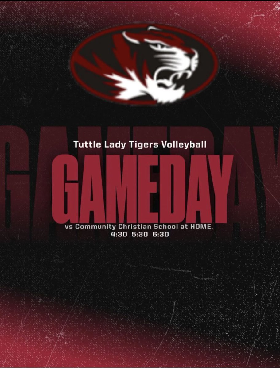 TuttleVball1's tweet photo. BIG GAMEDAY! Come out and support your Lady Tigers! https://t.co/eEKp29bPGS