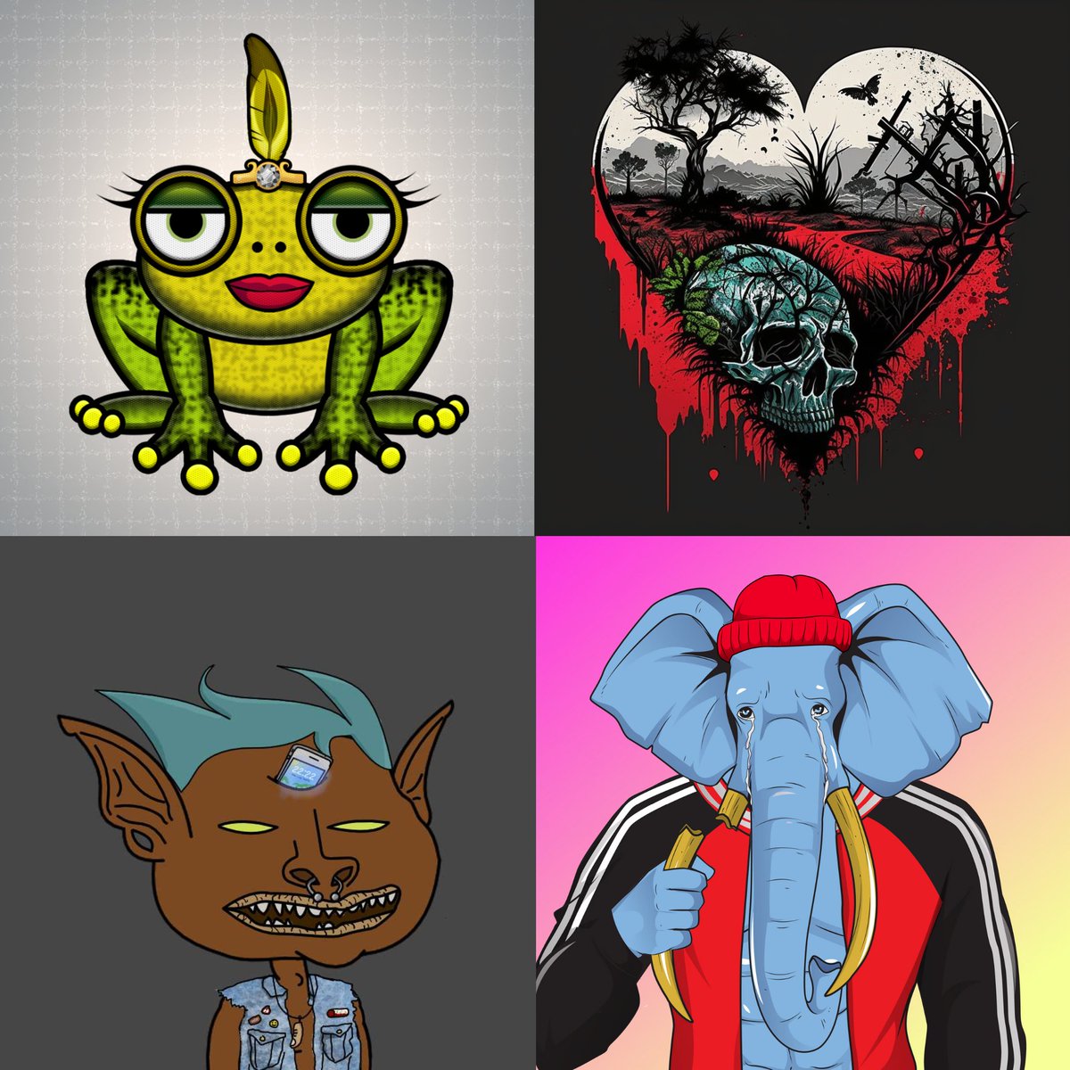 🎁 MEGA NFT GIVEAWAY 🎁

I'm giving away 4 NFTs worth 50$+ to 4 random winners 😌🤝

🐘 1 <a href="/PawpularApp/">Pawpular</a> NFT
🦥 1 <a href="/Hounfour/">+Hounfour</a> art #41 NFT
🧟‍♂️ 1 <a href="/NFTokoloshe/">👹 FOLKLORE NFT - MINT IS LIVE👹</a> NFT
🐸 1 <a href="/FeatherFrogs/">Fᴇᴀᴛʜᴇʀ Fʀᴏɢs</a> NFT

TO ENTER THE GIVEAWAY:
- Like, RT &amp; Tag 3
- Follow me &amp; every @ 🔝
- RT my 📌

⏰️ 42h