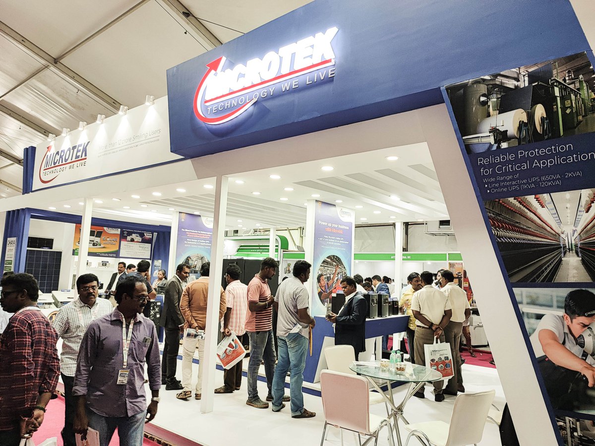 MicrotekOfcl's tweet photo. Microtek extends heartfelt gratitude to all the esteemed visitors who graced our stall at the Knit Show,Tirupur. Your presence enriched our experience & contributed to the success of the event. We look forward to continuing our innovative journey together.
#Microtek #Knitshow https://t.co/jVT5f9Ac7h