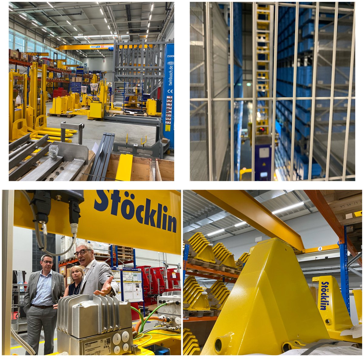 Elisabeth_S_S's tweet image. Zu Besuch bei ⁦@Stoecklin⁩ Logistics in Laufen.
Ob konventionelle Fördertechnik oder Vollautomatisierung, Systemintegration und vollständige Überwachung des Materialflusses – die Unternehmung lässt keine Wünsche offen. #Climbtothetop #Innovation #Switzerland ⁦@_hkbb⁩