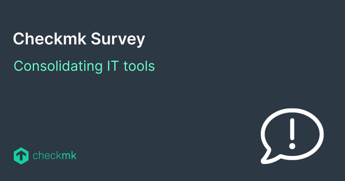 About 89% of IT professionals feel pressured to learn new skills due to their organizations adopting the latest technologies – This is one of the results from our past survey.
Contribute to our “Consolidating IT tools” survey and get the results afterward. checkmk.io/3QH0Wdw