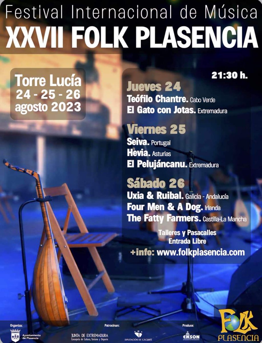 ¡¡𝐐𝐔𝐄𝐃𝐀 𝐔𝐍𝐀 𝐒𝐄𝐌𝐀𝐍𝐀 𝐏𝐀𝐑𝐀 𝐄𝐋 𝐅𝐎𝐋𝐊 𝐏𝐋𝐀𝐒𝐄𝐍𝐂𝐈𝐀 𝟐𝟎𝟐𝟑!! Consulta toda la programación, aquí ℹ️ folkplasencia.com