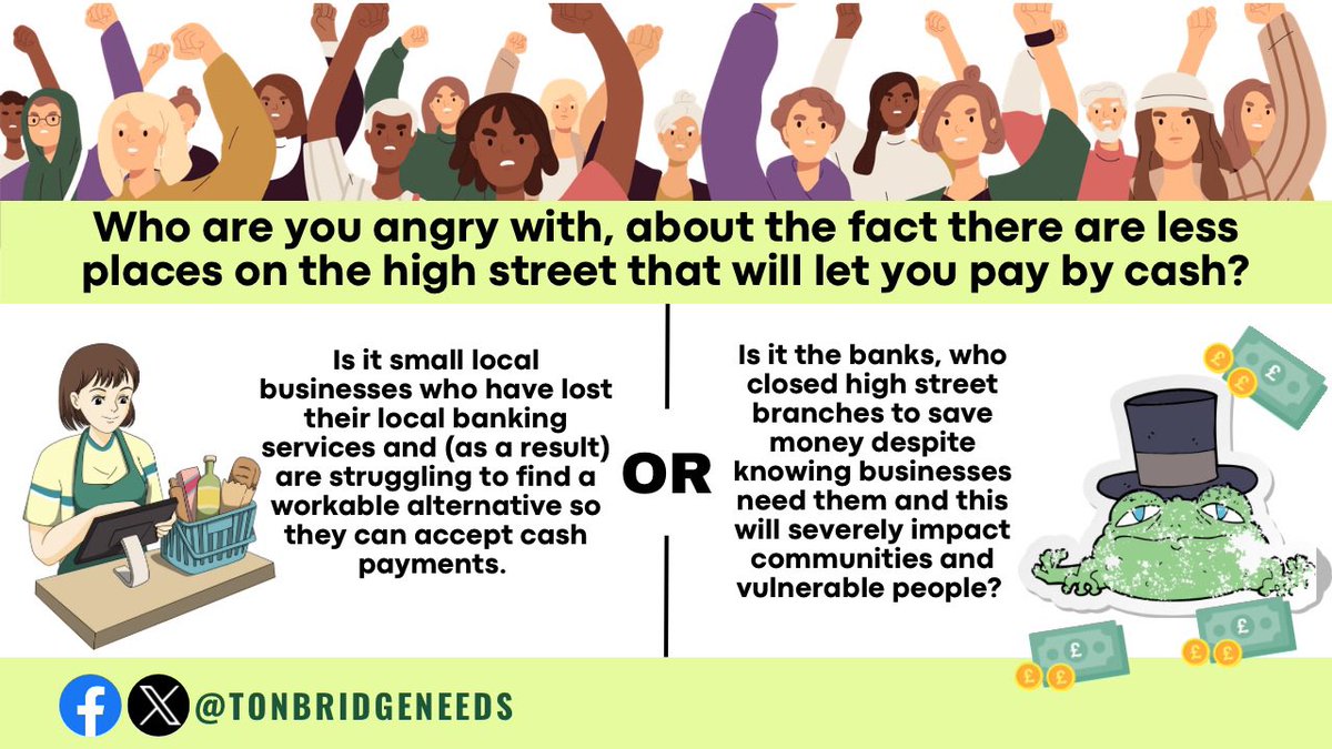 I have seen suggestions that govt force biz to accept cash. This is not the answer & our small businesses will suffer. The solution is to ensure local business banking services are available so biz have somewhere they can easily get to, to bank takings & get change #accesstocash