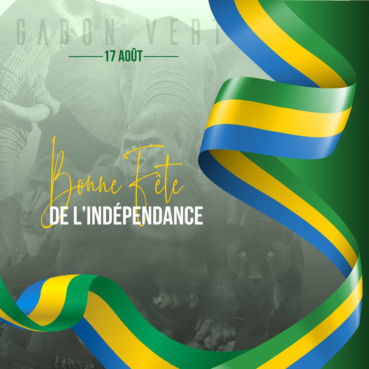 Nous vous souhaitons une joyeuse et belle fête de l'indépendance! #IndependanceDay2023 #Gabon2023