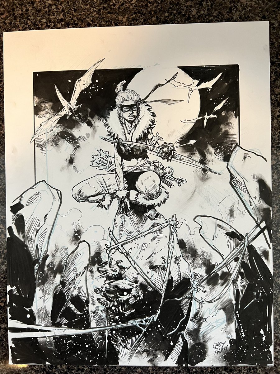 Mail call! Black Cat in the Savage Land commission by Garry Brown. Thanks to @CadenceComicArt for setting everything up!