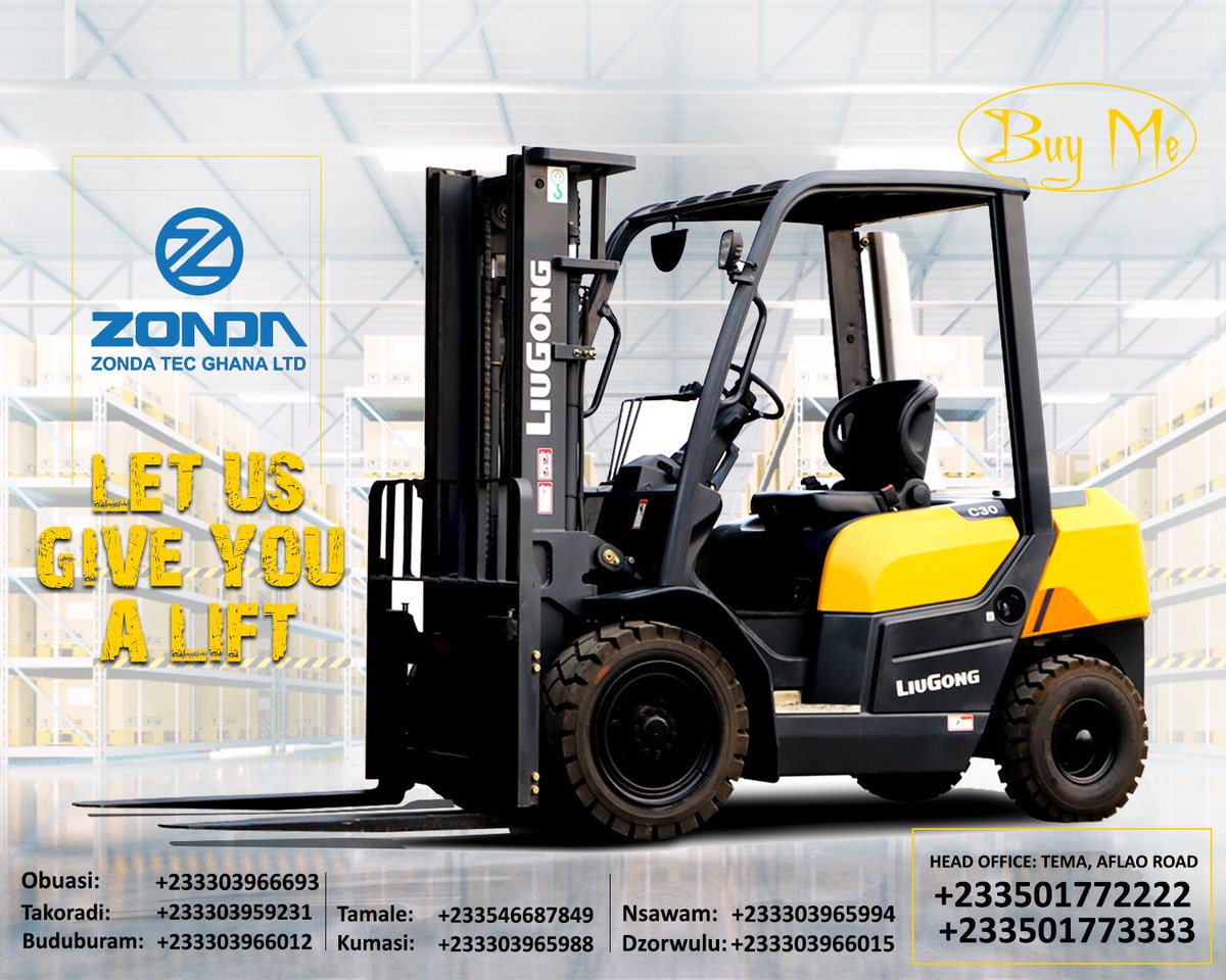 Zondatecghana's tweet photo. THE FORKLIFT THAT INCREASES THE FAST MOVING OF YOUR BUSINESS, HAS ARRIVED.
Contact us for yours now at +233501772222 or +233501773333 
Follow our page for more products and services @Zondatecgh https://t.co/lCDG6JUCtb