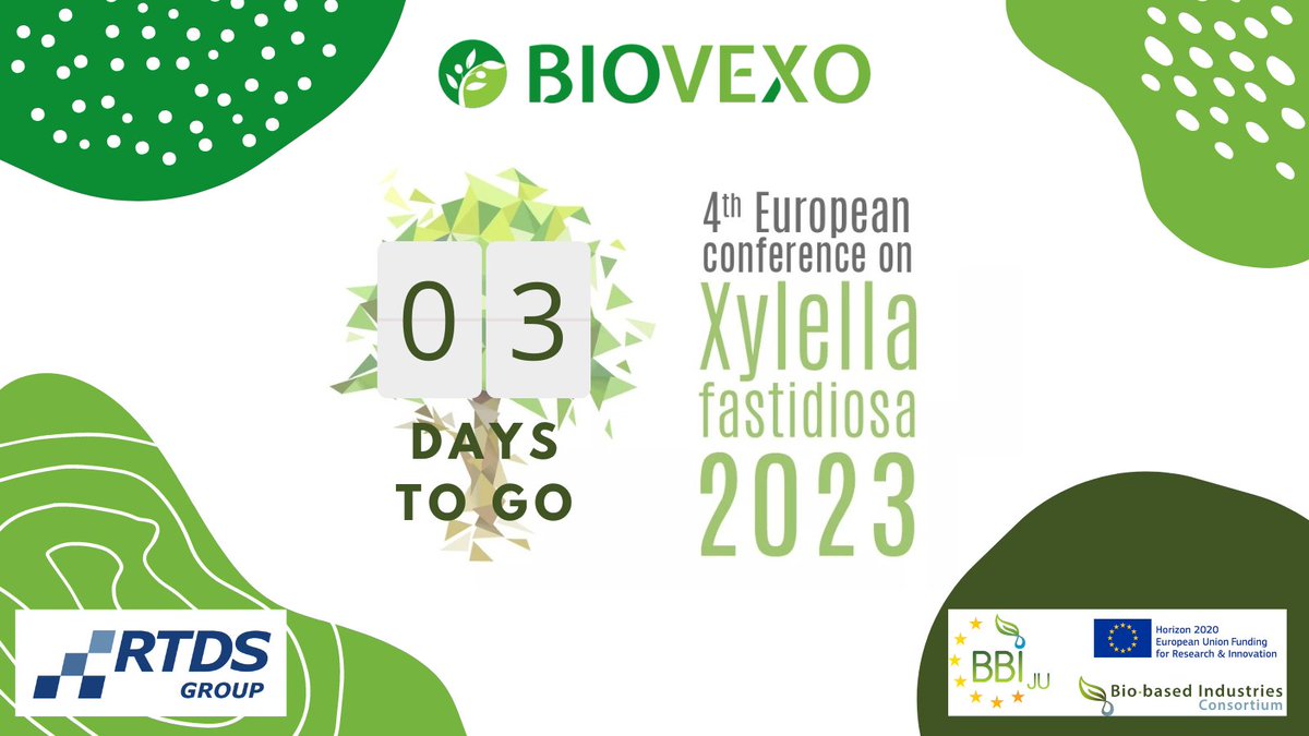 ONLY 3 DAYS until the @EFSA_EU conference on #Xylella in #Lyon 🇫🇷 on 20th Aug 2023 Can't be there? Watch online! ➡️europa.eu/!8Fdgwv #europe #research #planthealth @EPPOnews @BioEcoFacts @IPSN_BGCI @Food_EU @Domca_Spain @AciesBio @Eugreenresearch @EUagri @EUScienceInnov