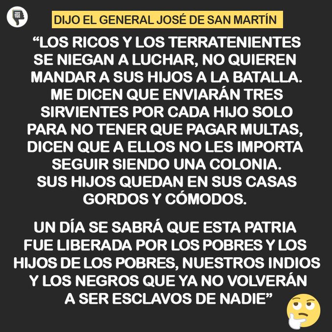 Si el General José de San Martín despierta... 😠 

#17DeAgosto #PadreDeLaPatria