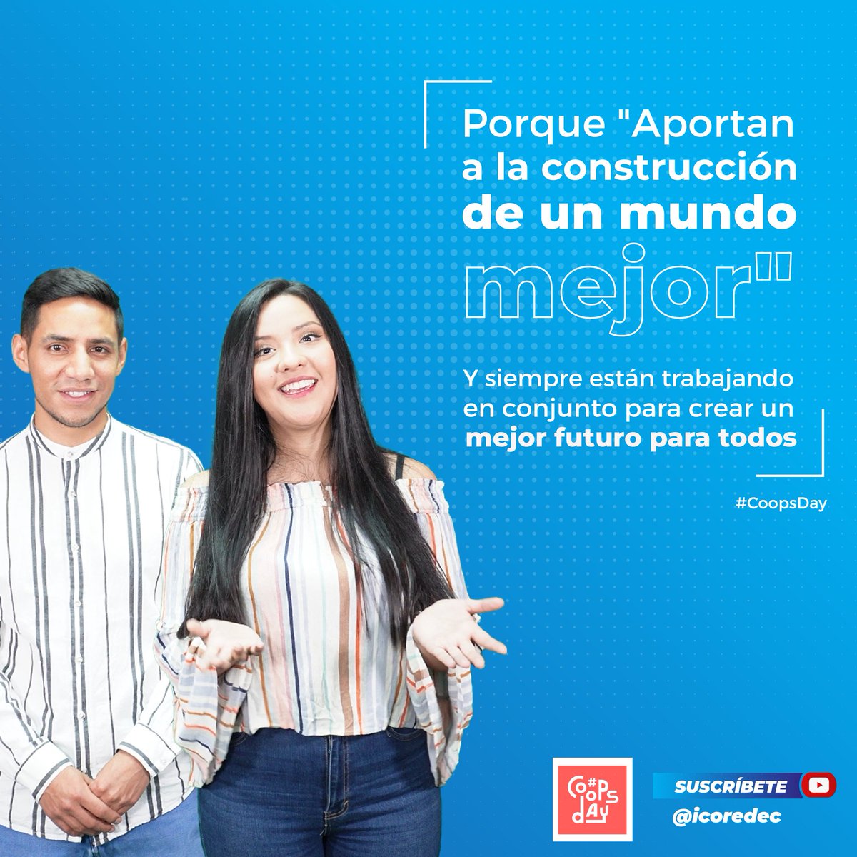 CoopOSCUS's tweet photo. Ricky, ¿sabes por qué me encantan las cooperativas?
Porque están comprometidas a "Construir un mundo mejor".
Las cooperativas son una verdadera fuerza de cambio positivo.
#HagamosHistoria
#SomosOSCUS
#Icored
#TeamCoop
@icoredecuador https://t.co/Rx4mBRnrfp