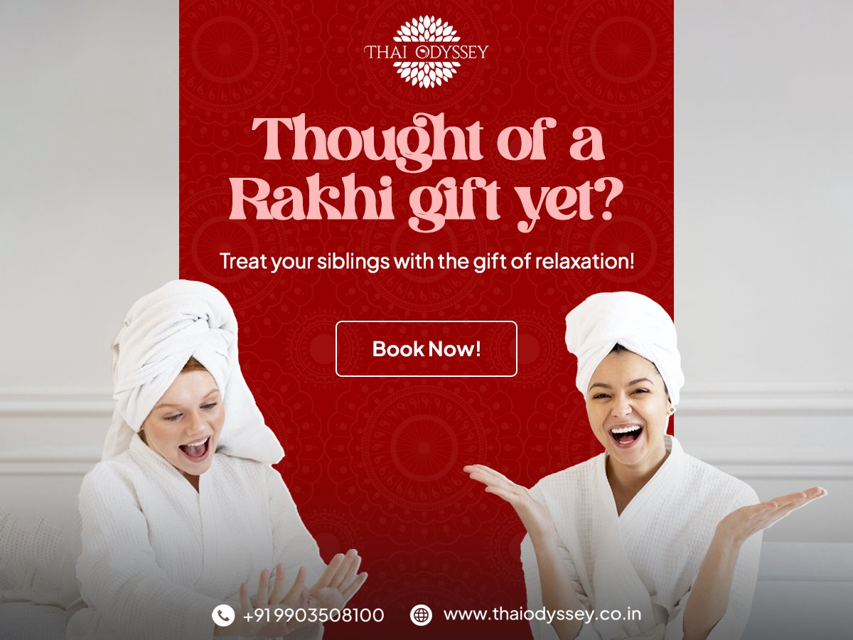 odyssey_spa's tweet image. Rakhi&apos;s around the corner! 🎉 What better way to celebrate than treating your siblings to a spa day? Book a relaxing session for your siblings today!  

 #rakshabandhangift #spasurprise #rakhipresents #rakhicelebrations #spatherapy #thaimassage #spainkolkata #bestspa
