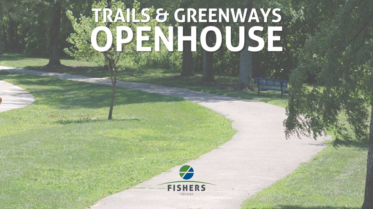 FishersIN's tweet photo. Please join us at the #FishersIN Trails Open House to provide your feedback on proposed routes and facility types for Fishers trails and greenways. The Open House is Thursday, August 24 from 4 to 7 p.m. at Hub and Spoke (8100 E. 106th Street, Ste. 260). @fishersparks Enjoy food from @KONAICE and Niyyah Coffee and drinks from @MashCraftBrews, and yard games.

The City of Fishers is developing plans for a better-connected network of trails and greenways throughout the city, ultimately creating a safe, more walkable and bikeable community for residents. Learn more at https://t.co/EbXRfpHwo8