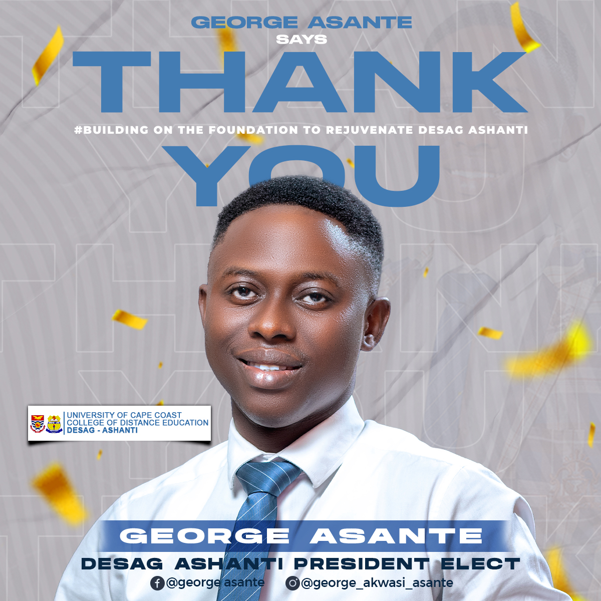FrickyTech's tweet photo. 🎊Congratulations to you both George Asante and Princess Salifu.
👍♥️🔗💬👨🏾‍💻@frickytech do appreciate working with us.

#FTS
#techsoulforbusiness 
#DESAG_ASHANTI
#StudentPolitics
#PoliticalFlyer
#TheRejuvenation
#Aug2023 https://t.co/pScLys6NGw