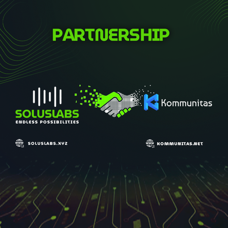 SolusLabsVC's tweet photo. We are thrilled to unveil a groundbreaking partnership between Solus Labs and @Kommunitas1 🔥

Marking a significant milestone in diving into the exciting world of Web3.

 #Defi #Crowdfunding #Web3 #Partnership #Collaboration #BTC #MATIC #launch #launchpad https://t.co/xkmfoYVu2g
